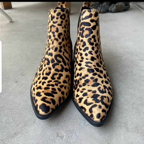 Steve Madden Jonnd Leopard Ankle Boot Sz 8 - Picture 3 of 8